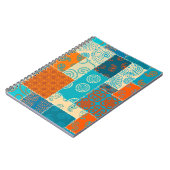 シームレスな背景パターン。パッチワークパターン  ノートブック (左側)