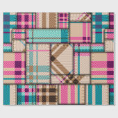 シームレスな背景パターン。パッチワークパターン ラッピングペーパー (フラット)