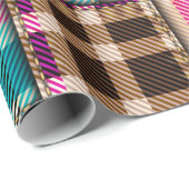 シームレスな背景パターン。パッチワークパターン ラッピングペーパー (ロールコーナー)