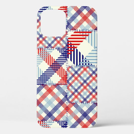 シームレスな背景パターン。パッチワークパターン Case-Mate iPhoneケース (裏面)