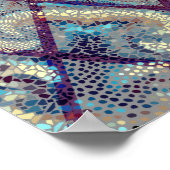 シームレスな背景パターン。モザイク美術パターン ポスター (角)