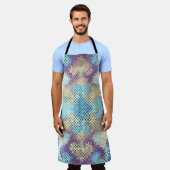 シームレスな背景パターン。文字の模倣 エプロン (着用した状態)