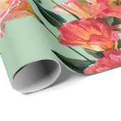 シームレスな花のパタービクトリアンンスタイル。ブーケ ラッピングペーパー (ロールコーナー)