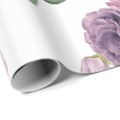 シームレスな花のパターンバラ、水色。 p ラッピングペーパー (ロールコーナー)