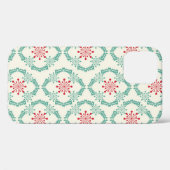 シームレスな花の抽象芸術とル Case-Mate iPhoneケース (裏面 (横))