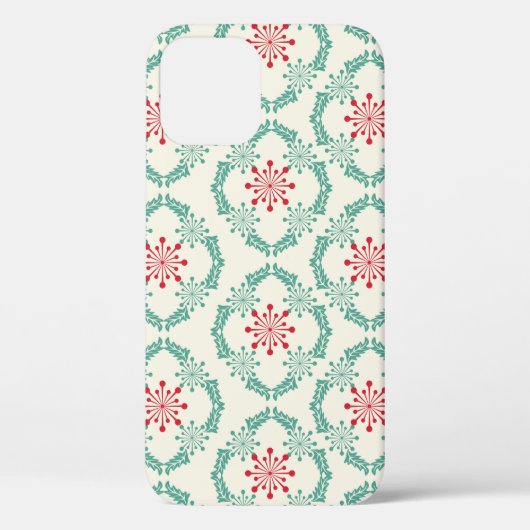 シームレスな花の抽象芸術とル Case-Mate iPhoneケース (裏面)