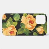 シームレスな花柄と美しいバラ Case-Mate iPhoneケース (裏面 (横))
