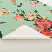 シームレスな花柄のビクトリアンスタイル。ブケ シェルパブランケット (3/4)