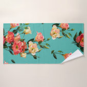 シームレスな花柄のビクトリアンスタイル。ブケ バスタオル (バスタオル)