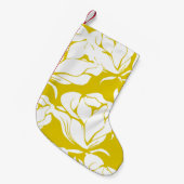 シームレスな花柄の美しい背景。 スモールクリスマスストッキング (正面 (吊り時))