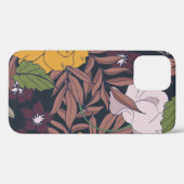 シームレスな花柄の美しい背景。 Case-Mate iPhoneケース (裏面 (横))