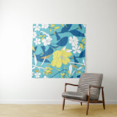 シームレスな花柄パターン。 タペストリー (インサイチュ(横))