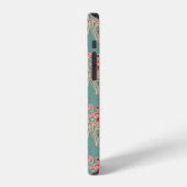 シームレスな花柄 iPhoneケース (左側面)