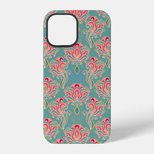 シームレスな花柄 iPhoneケース (裏面)