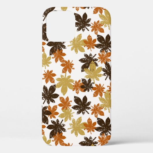 シームレスな葉グランジ柄 Case-Mate iPhoneケース (裏面)