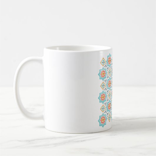 シームレスな装飾デザインのPatterns & Clipart Collection コーヒーマグカップ (左)