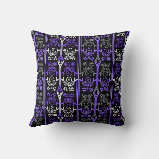 シームレスな装飾レトロモロッコのアラビア語ヴィンテージ クッション (裏面)