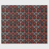 シームレスな装飾レトロモロッコのアラビア語ヴィンテージ ラッピングペーパー (フラット)