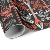 シームレスな装飾レトロモロッコのアラビア語ヴィンテージ ラッピングペーパー (ロールコーナー)