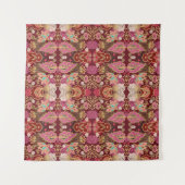 シームレスな装飾的カオス花柄 タペストリー (正面(横))