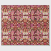 シームレスな装飾的カオス花柄 ラッピングペーパー (フラット)