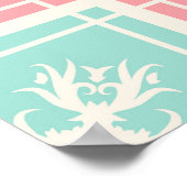 シームレスな要素を持つ装飾背景abstra ポスター (角)