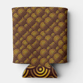 シームレスな豪華な金ゴールドパターンデザイン 缶クーラー (裏面)