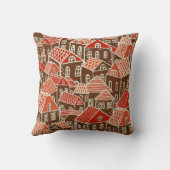 シームレスな都市パターン クッション (裏面)