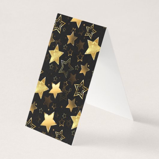 シームレスな金の星のパターン (裏面)