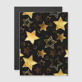 シームレスな金の星のパターン (正面/裏面)