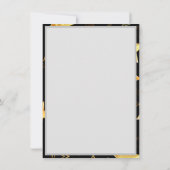 シームレスな金の星のパターン カード (裏面)