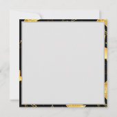 シームレスな金の星のパターン カード (裏面)