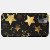 シームレスな金の星のパターン Case-Mate iPhoneケース (裏面(横))