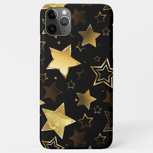 シームレスな金の星のパターン Case-Mate iPhoneケース (裏面)