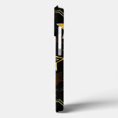 シームレスな金の星のパターン Case-Mate iPhoneケース (裏面 / 左)