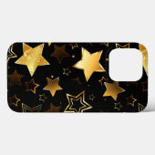 シームレスな金の星のパターン Case-Mate iPhoneケース (裏面 (横))
