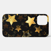 シームレスな金の星のパターン Case-Mate iPhoneケース (裏面 (横))
