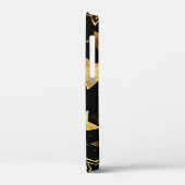 シームレスな金の星のパターン Case-Mate iPhoneケース (裏面 / 左)