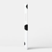 シームレスな金ゴールドと黒い混沌とした点 Case-Mate iPhoneケース (裏面 / 右)