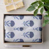 シームレスな青い花のパターンの切り離し 薄葉紙 (ギフト)