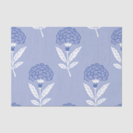 シームレスな青い花のパターンを切り離すティッシュペーパー 薄葉紙