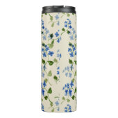 シームレスな青の小さな忘れ可愛い-me-not flowers flo タンブラー (裏面)