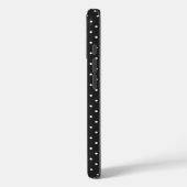 シームレスな黒と白のドット柄 Case-Mate iPhoneケース (裏面 / 左)