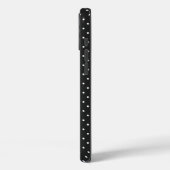 シームレスな黒と白のドット模様 Case-Mate iPhoneケース (裏面 / 左)