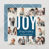 シームレスな12枚の写真ジョイがすべての海軍を幸せに シーズンカード (正面/裏面)