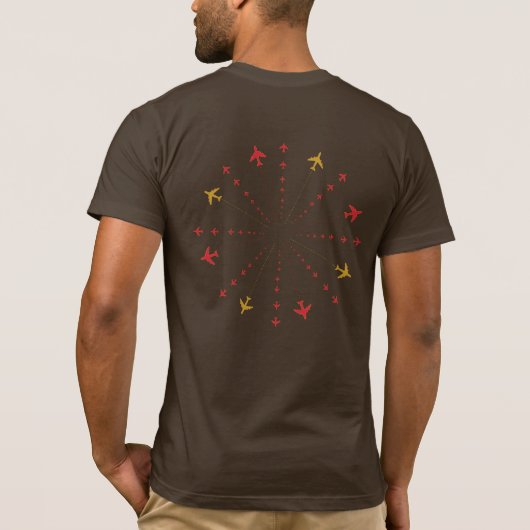 シームレスなAeroスタイルティーfor Him Tシャツ (裏面)