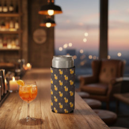 シームレスなAperol Spritzカクテルパターン スリム缶クーラー