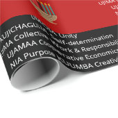 シームレスなNGUZO SABA 7原則クワンザ ラッピングペーパー (ロールコーナー)