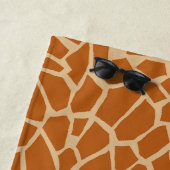 シームレスアニマルスキンキリン模様 ビーチタオル (インサイチュ)