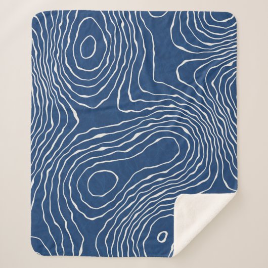 シームレスアース線地形図パターオーガニックター シェルパブランケット (正面)